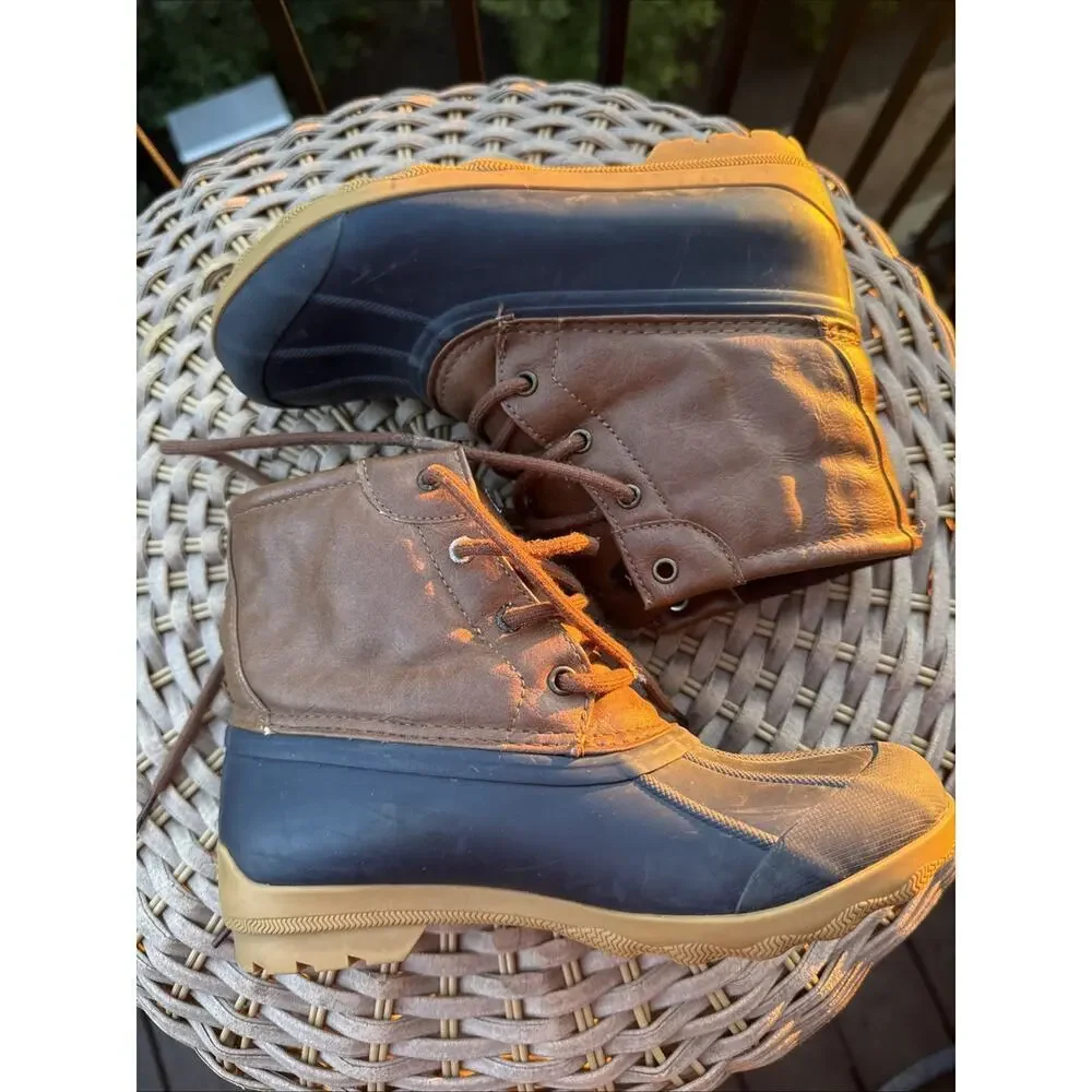 Sperry Port Boots Boys 3M Duck Boots 2 UK 36 EU rain Fall Winter Warm
